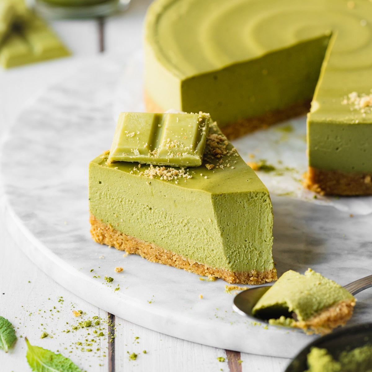 Matcha CheeseCake (Vegan)